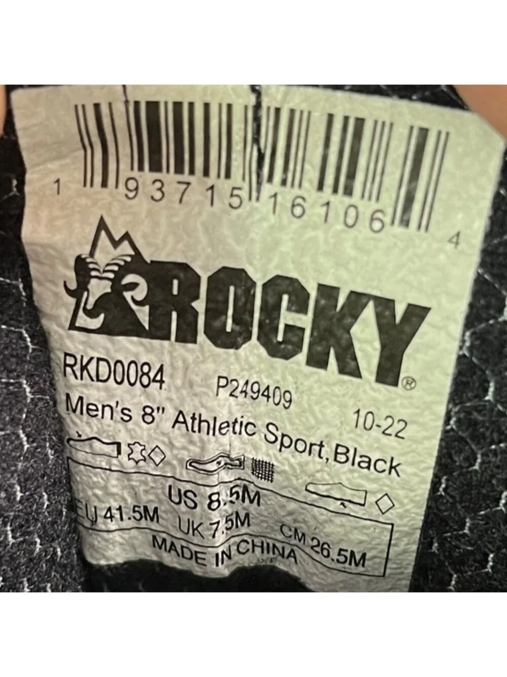Rocky rips pictured
